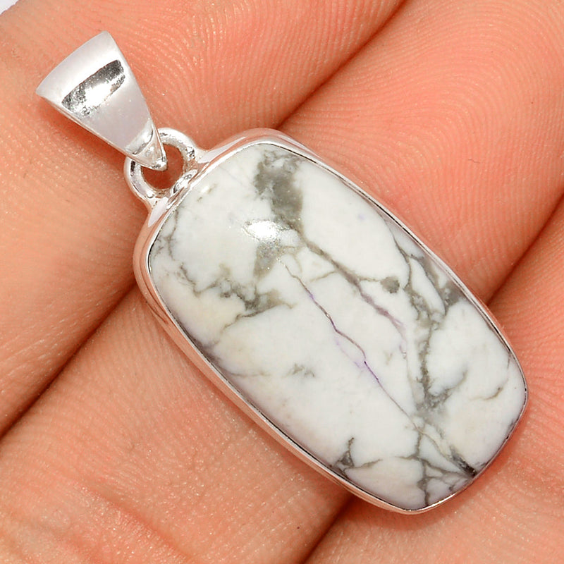 1.3" White Howlite Pendants - WHOP619