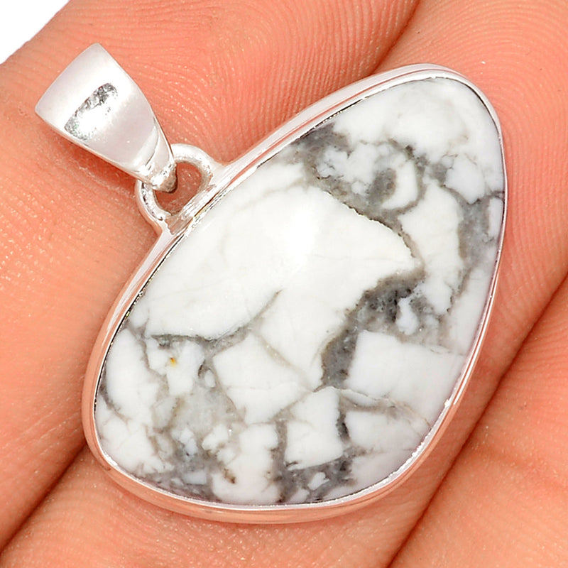 1.2" White Howlite Pendants - WHOP629