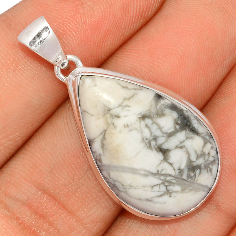 1.6" White Howlite Pendants - WHOP632