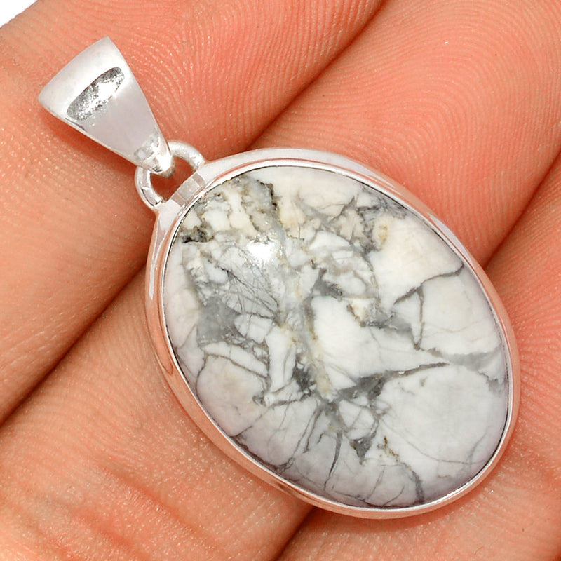 1.5" White Howlite Pendants - WHOP635