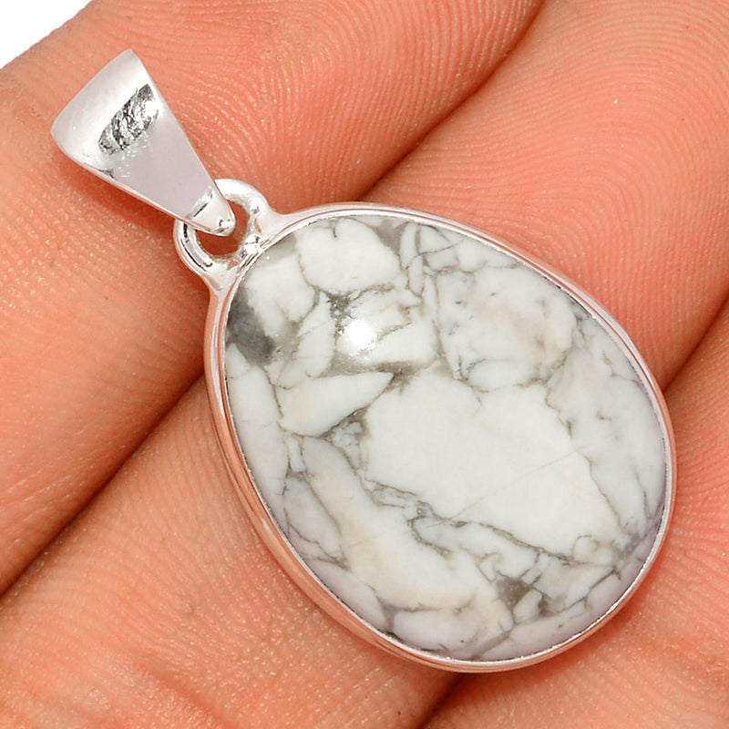 1.3" White Howlite Pendants - WHOP637