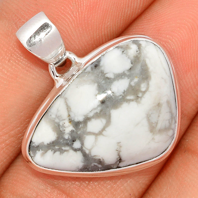 1.2" White Howlite Pendants - WHOP638