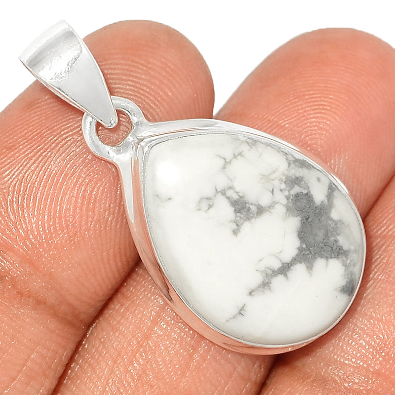 1.3" White Howlite Pendants - WHOP751