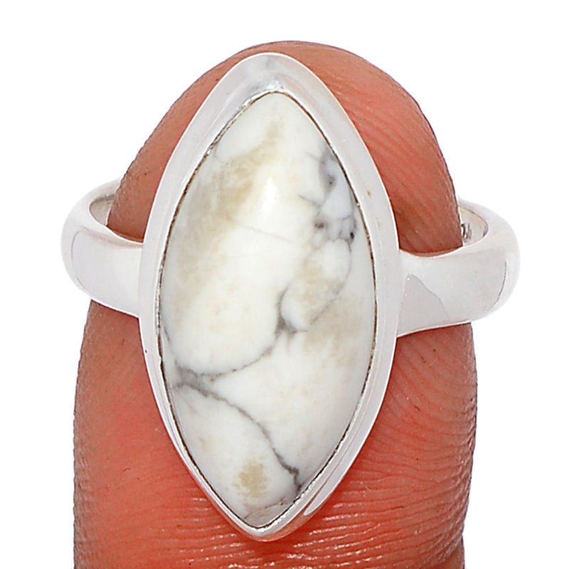 White Howlite Ring - WHOR606