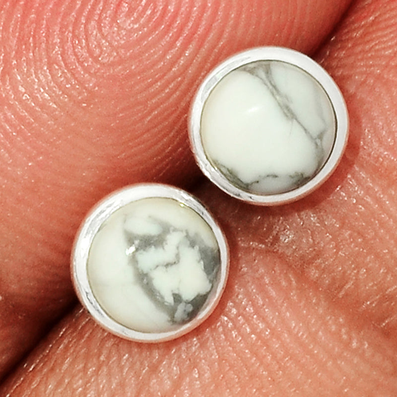 White Howlite Studs - WHOS2