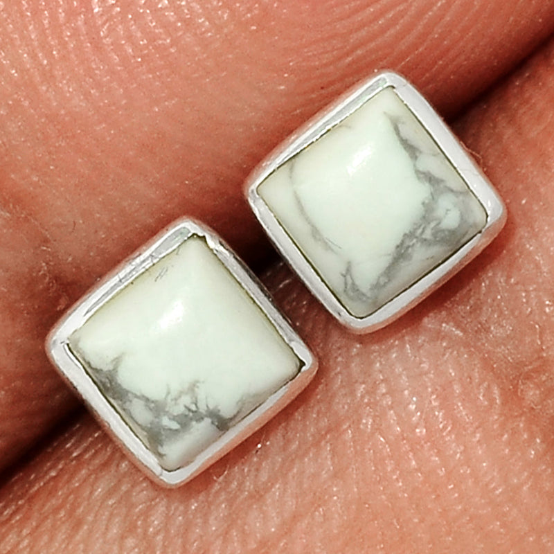 White Howlite Studs - WHOS33