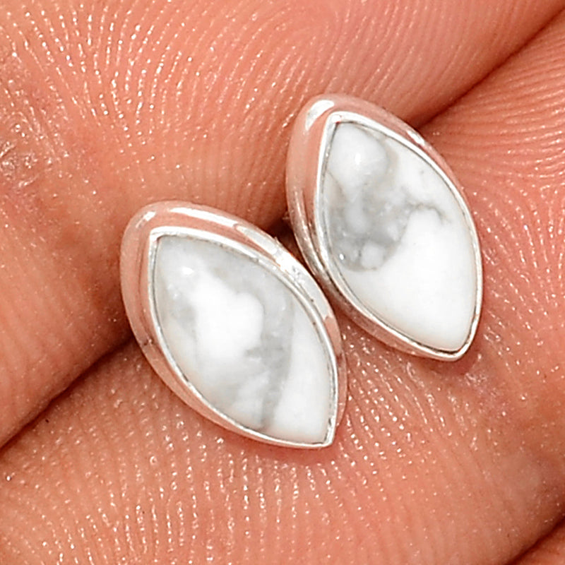 White Howlite Studs - WHOS52