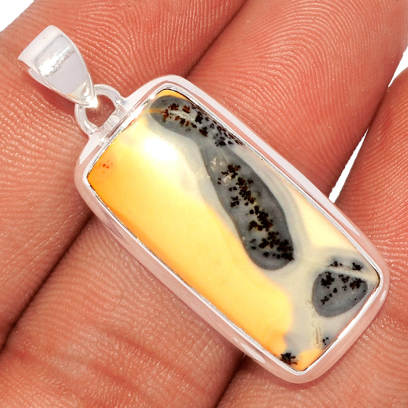 1.6" White Malingo Jasper Pendants - WMJP140