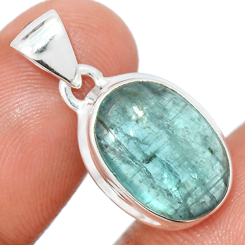 1.1" Aqua Kyanite Cabochon Pendants - AKCP268