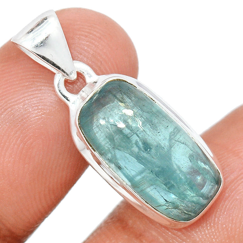 1.1" Aqua Kyanite Cabochon Pendants - AKCP270