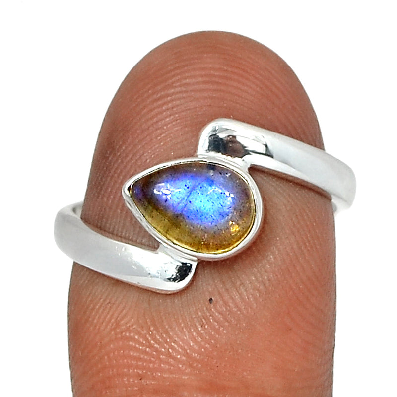 Small Plain - Blue Fire Labradorite Ring - BFLR1056