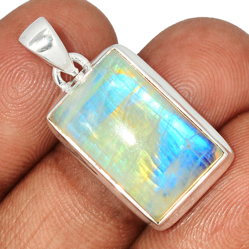 1.2" Blue Fire Moonstone Pendants - BFMP2432