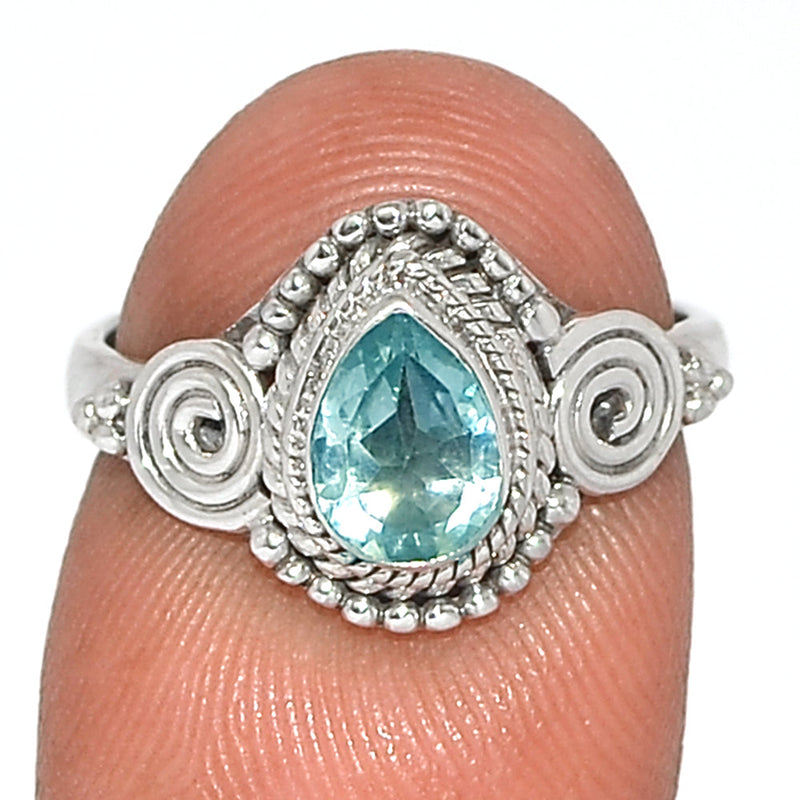 Small Filigree - Blue Topaz Ring - BLTR2195