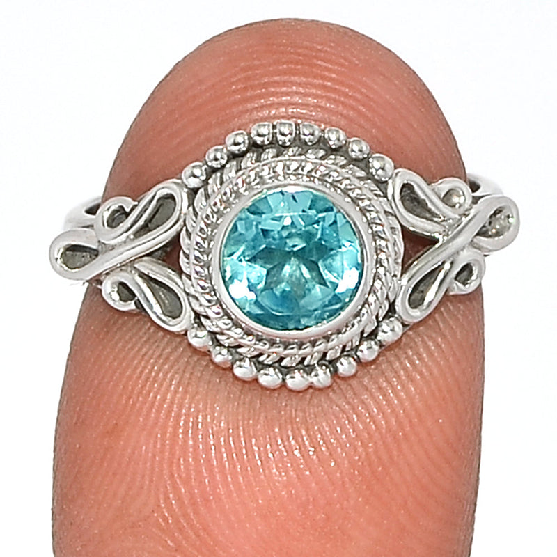 Small Filigree - Blue Topaz Ring - BLTR2207