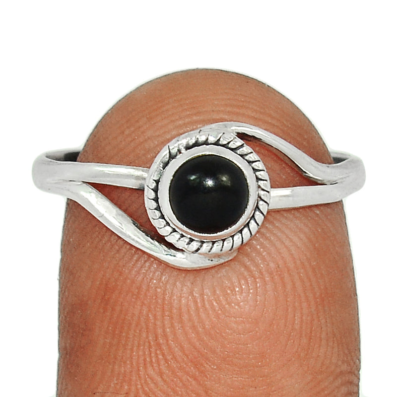 Small Filigree - Black Onyx Ring - BOXR2802