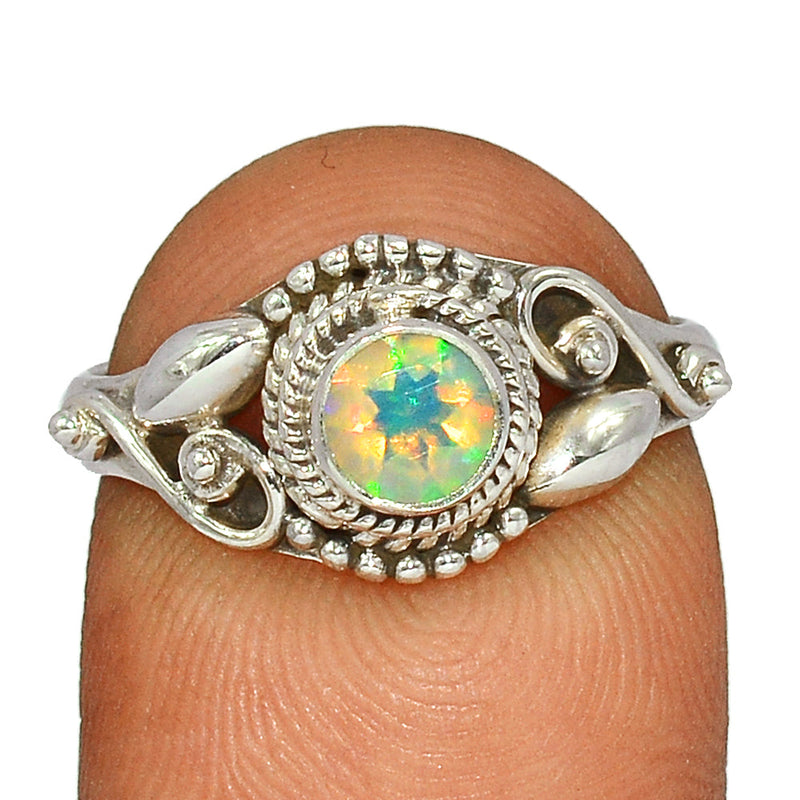 Small Filigree - Ethiopian Opal Faceted Ring - EOFR2029