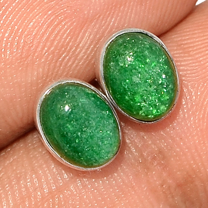 Green Aventurine Studs - GAVS47