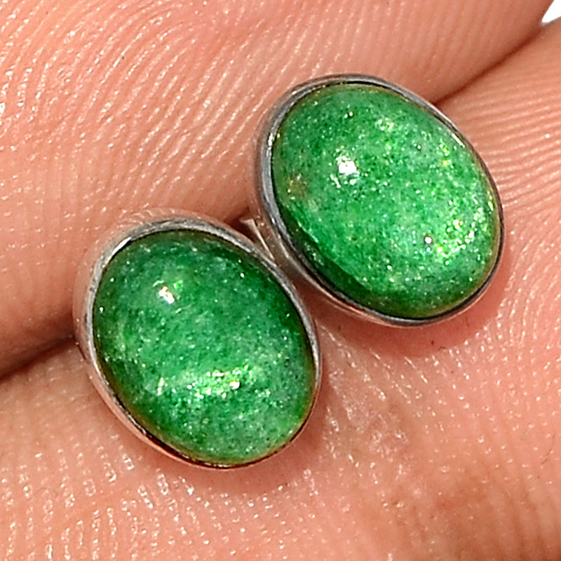 Green Aventurine Studs - GAVS52