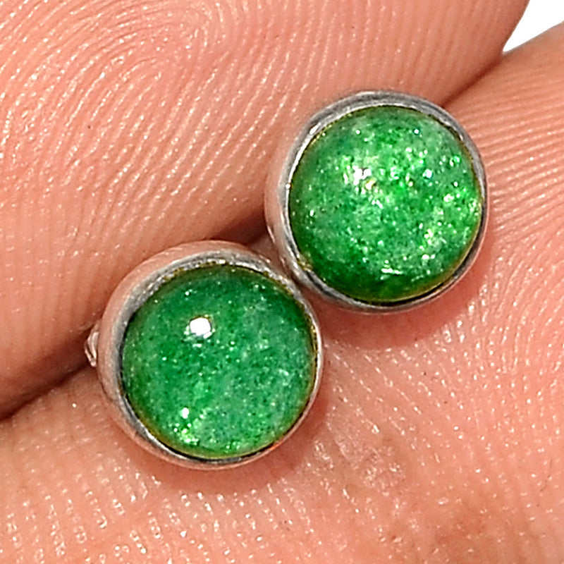 Green Aventurine Studs - GAVS54