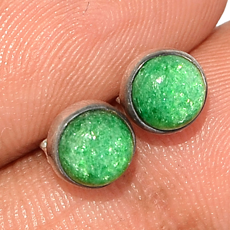 Green Aventurine Studs - GAVS59