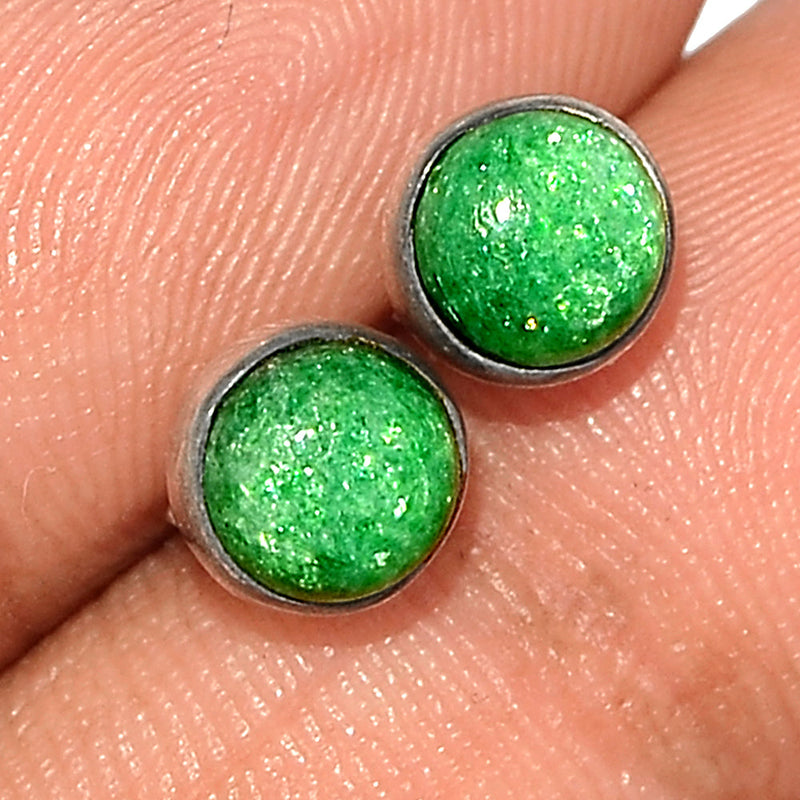 Green Aventurine Studs - GAVS61