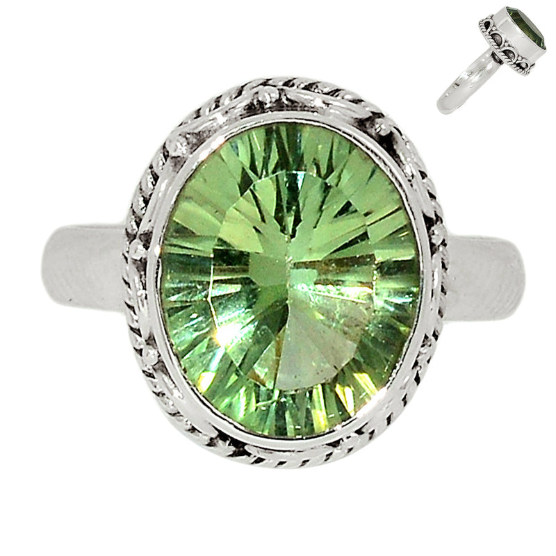 Fine Filigree - Green Amethyst Ring - GRAR2419