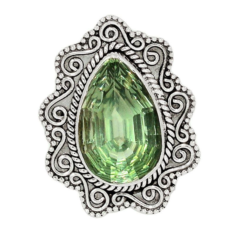 Fine Filigree - Green Amethyst Ring - GRAR2422