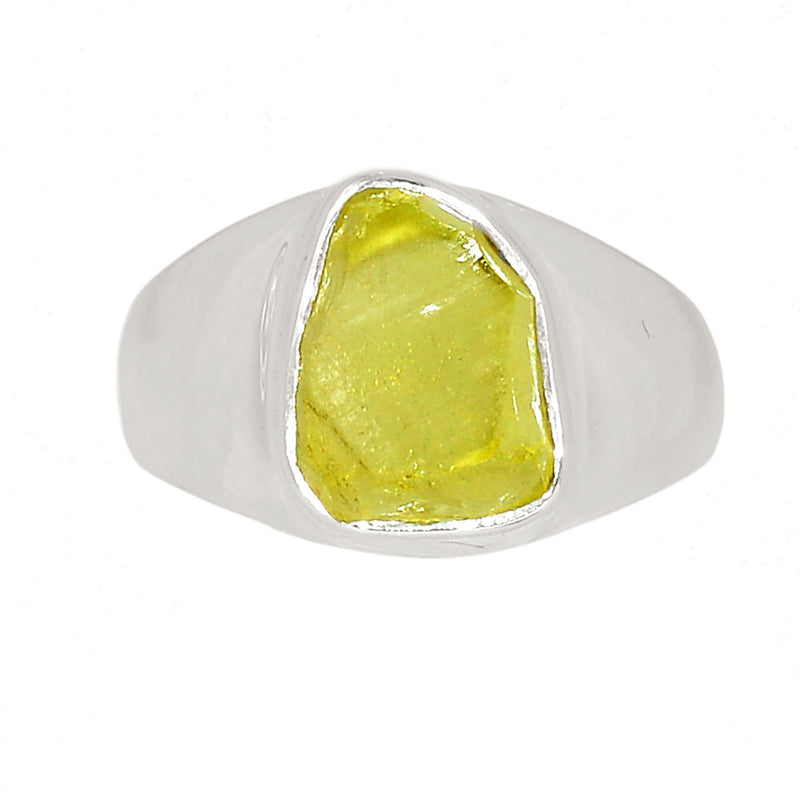 Solid - Lemon Topaz Rough Ring - LTRR126