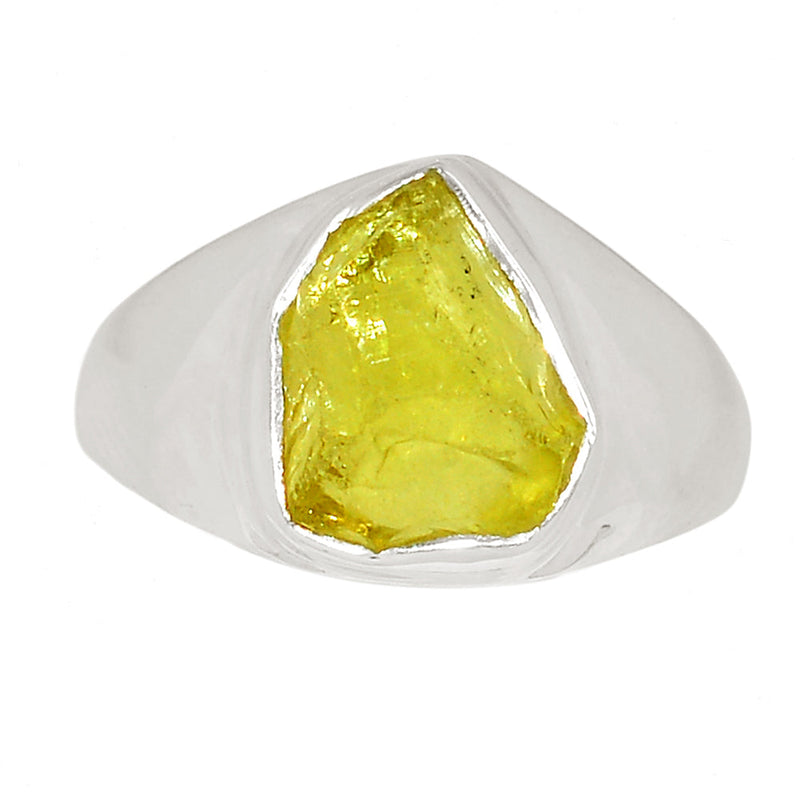 Solid - Lemon Topaz Rough Ring - LTRR130