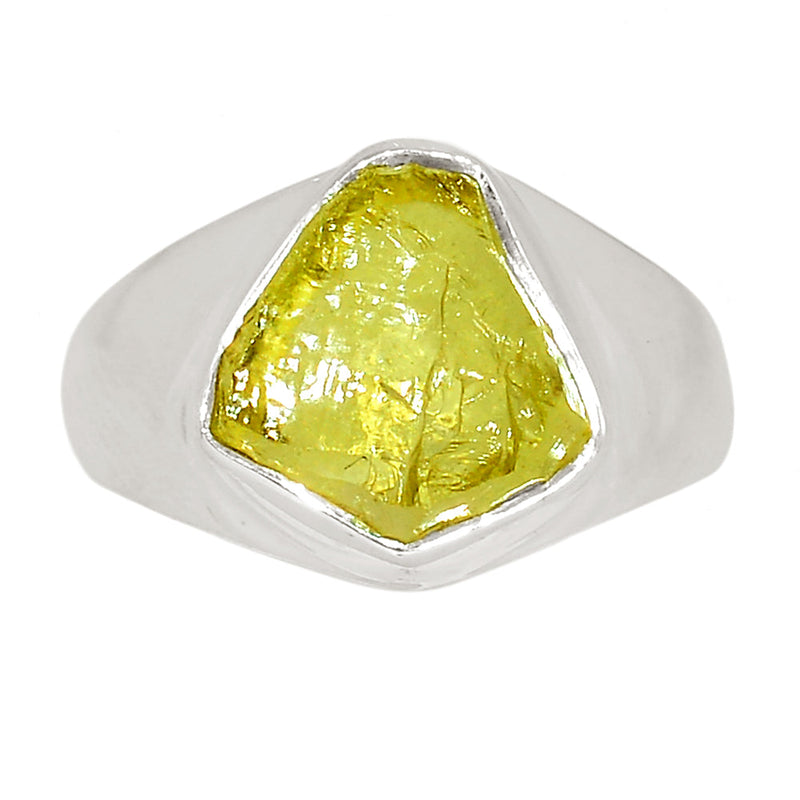 Solid - Lemon Topaz Rough Ring - LTRR131