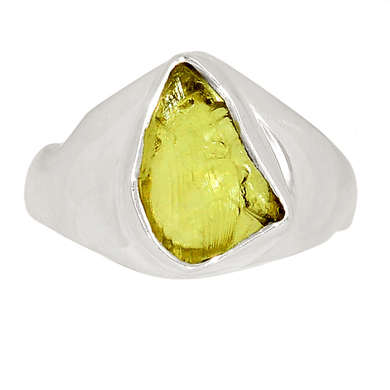 Solid - Lemon Topaz Rough Ring - LTRR133