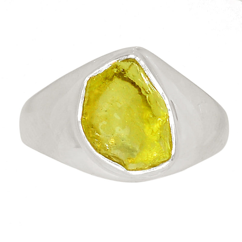 Solid - Lemon Topaz Rough Ring - LTRR134