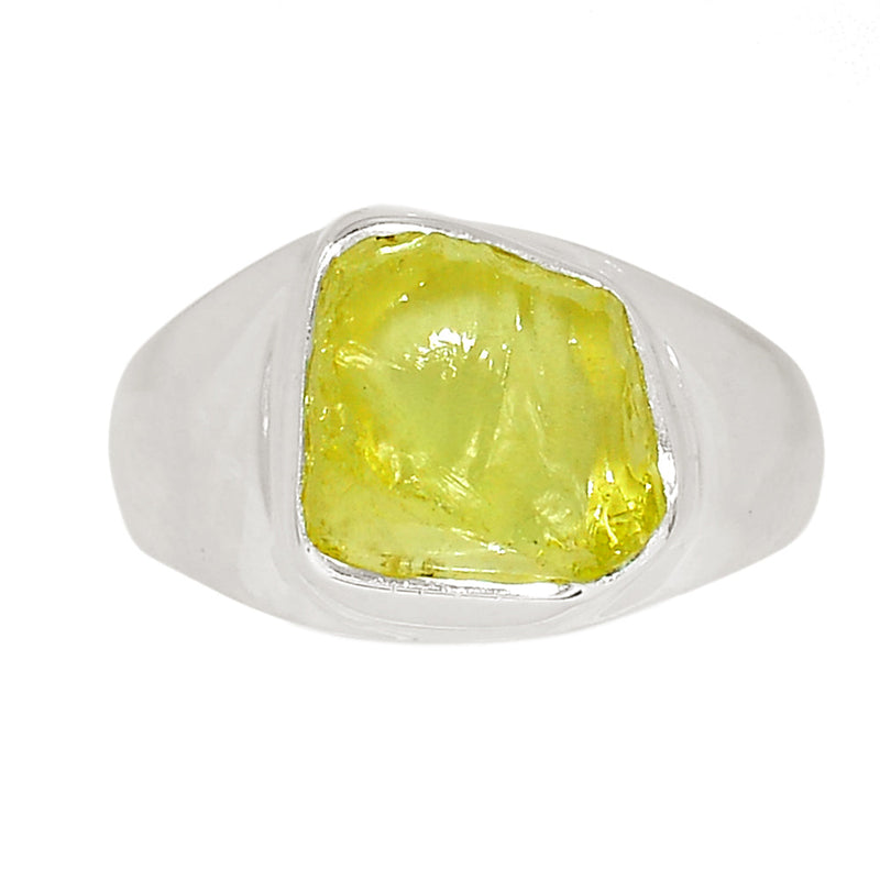 Solid - Lemon Topaz Rough Ring - LTRR136