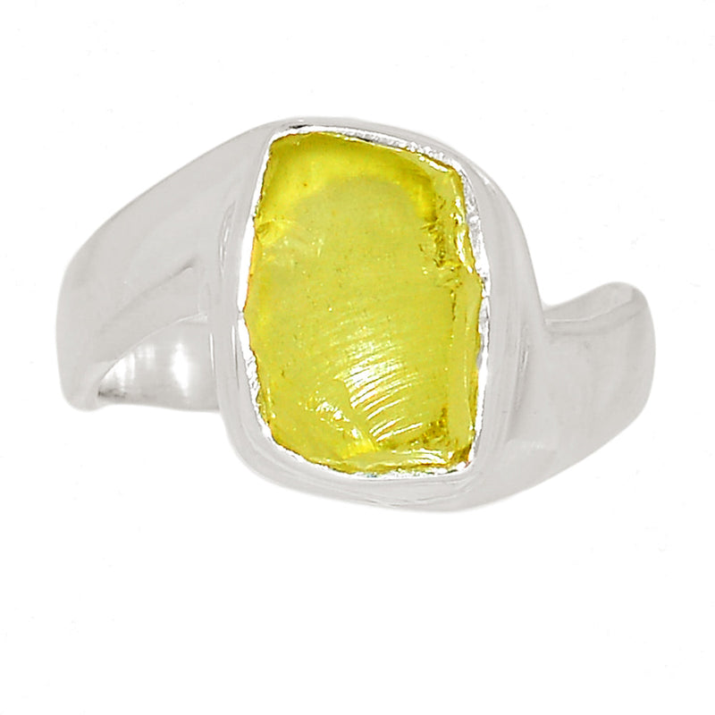Solid - Lemon Topaz Rough Ring - LTRR137