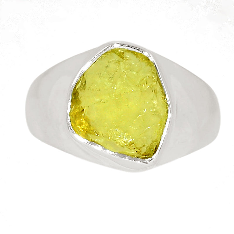Solid - Lemon Topaz Rough Ring - LTRR139