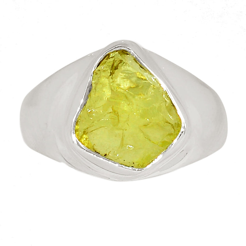 Solid - Lemon Topaz Rough Ring - LTRR140
