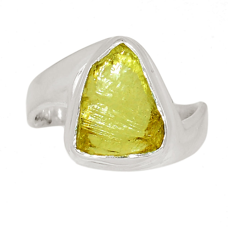 Solid - Lemon Topaz Rough Ring - LTRR141