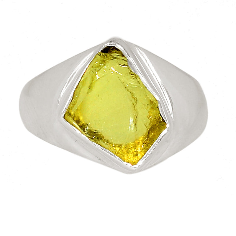 Solid - Lemon Topaz Rough Ring - LTRR142