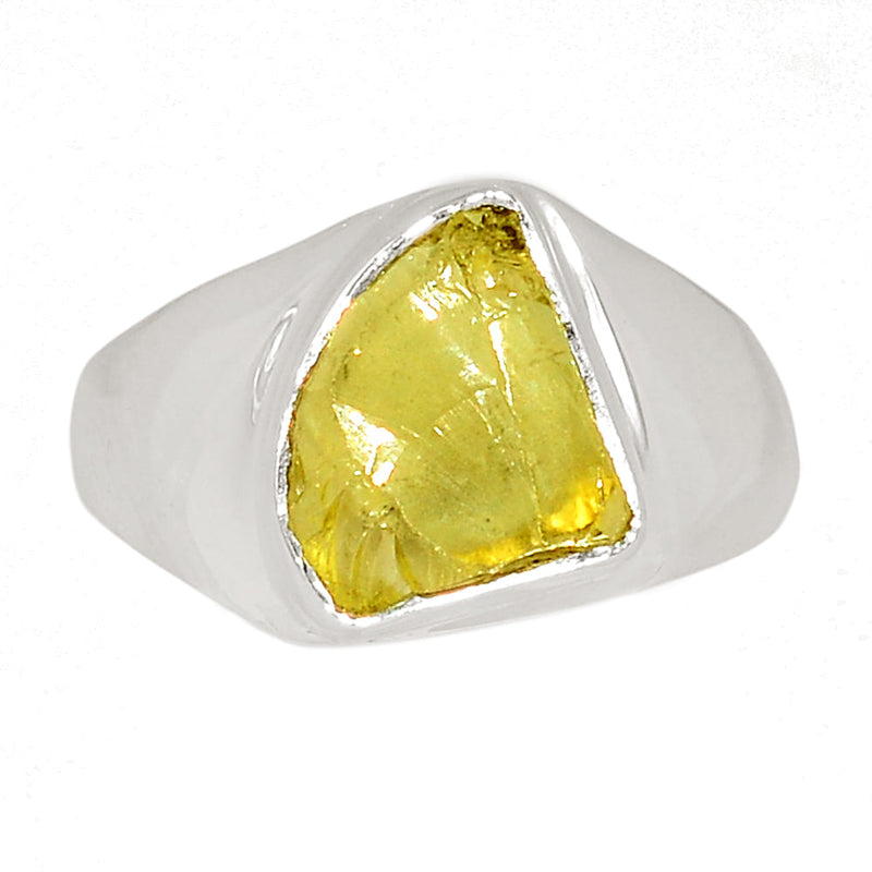 Solid - Lemon Topaz Rough Ring - LTRR143