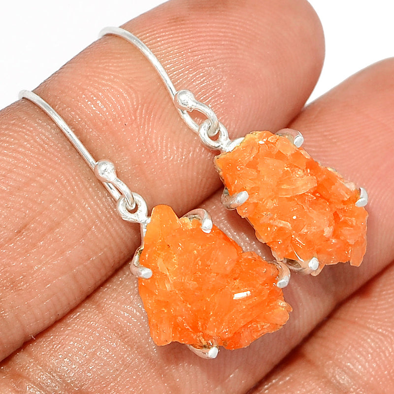 1.2" Orange Heulandite Earrings - OHLE18