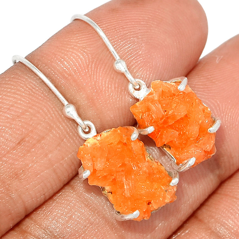 1.2" Orange Heulandite Earrings - OHLE24