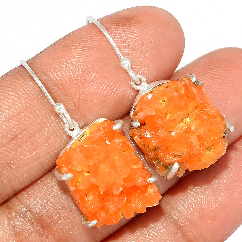 1.3" Orange Heulandite Earrings - OHLE4