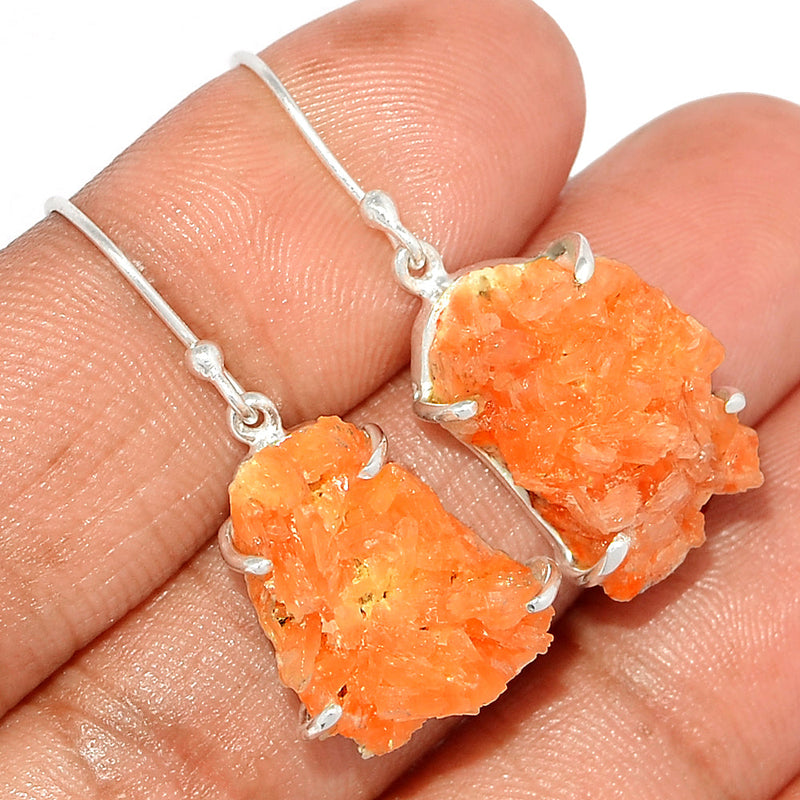 1.3" Orange Heulandite Earrings - OHLE6