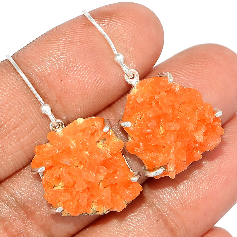 1.3" Orange Heulandite Earrings - OHLE8