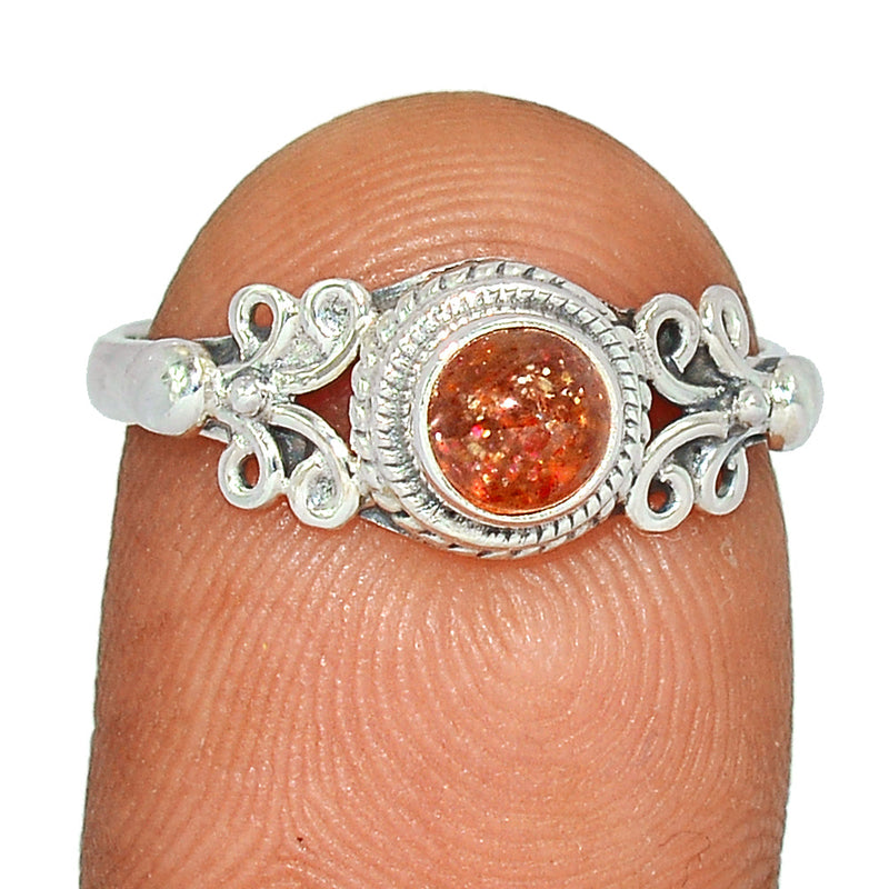 Small Filigree - Sunstone Ring - SNSR1216