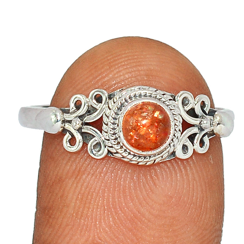 Small Filigree - Sunstone Ring - SNSR1218