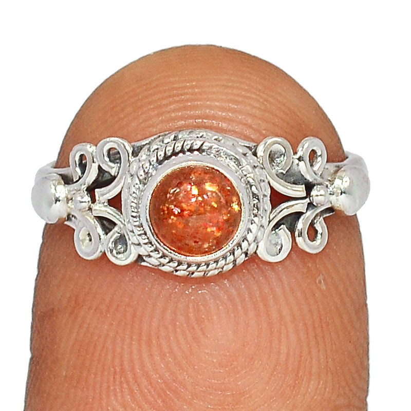 Small Filigree - Sunstone Ring - SNSR1219