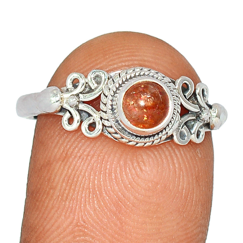 Small Filigree - Sunstone Ring - SNSR1221