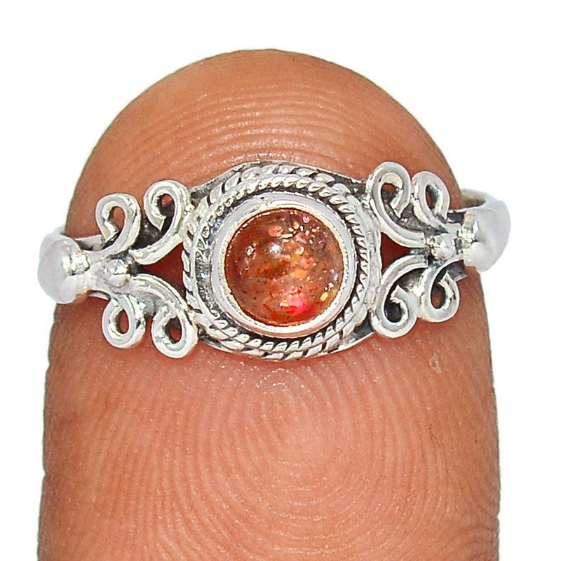 Small Filigree - Sunstone Ring - SNSR1222