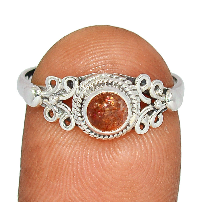 Small Filigree - Sunstone Ring - SNSR1223